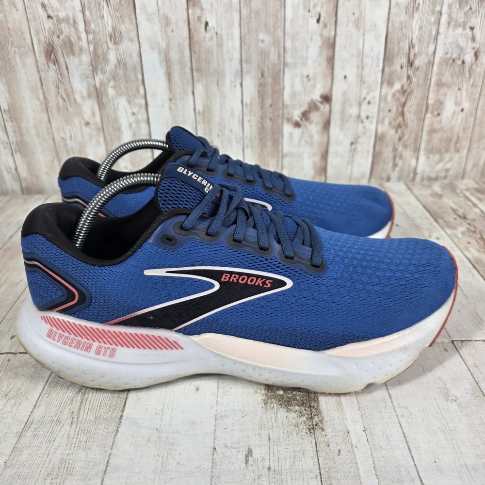 Brooks Glycerin GTS 21 Womens Running Shoes Blue Pink 1204091B496 Size 12